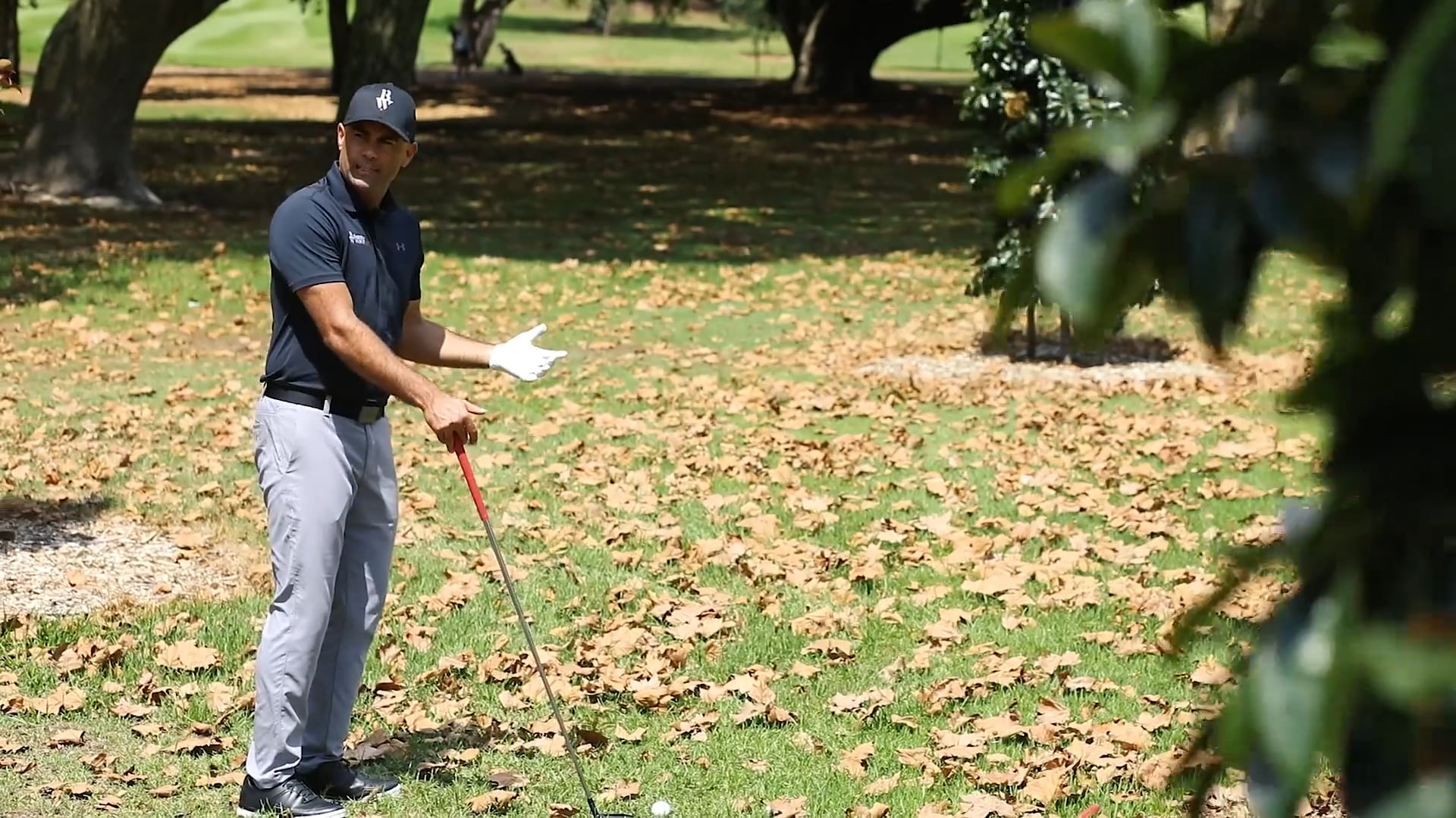 Golf getting back into play demonstration