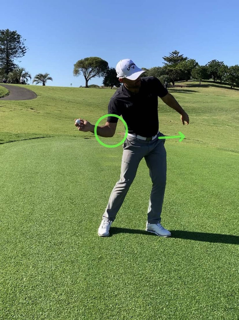 Developing speed when playing golf