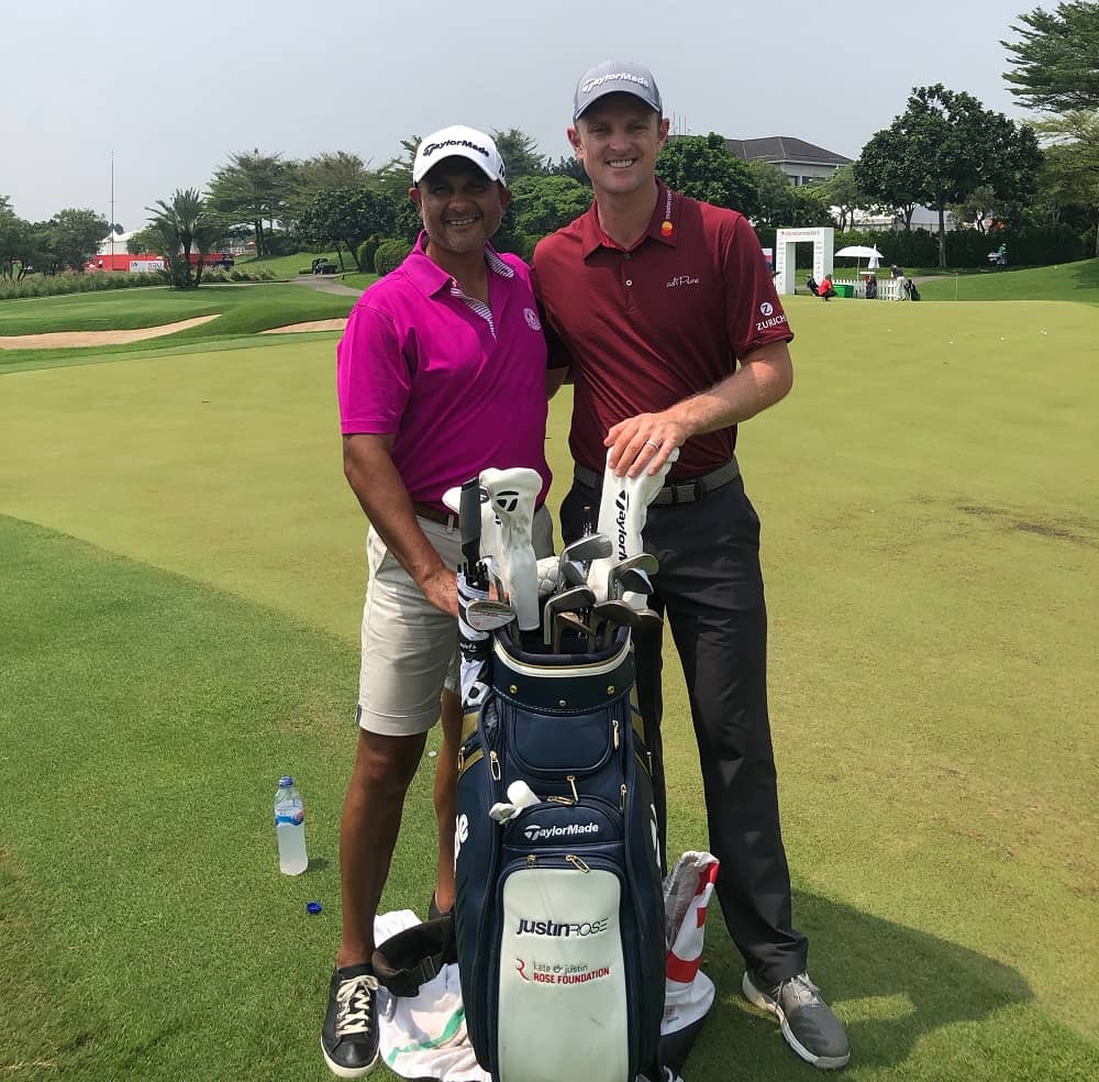 Kam worked with golf pro Justin Rose