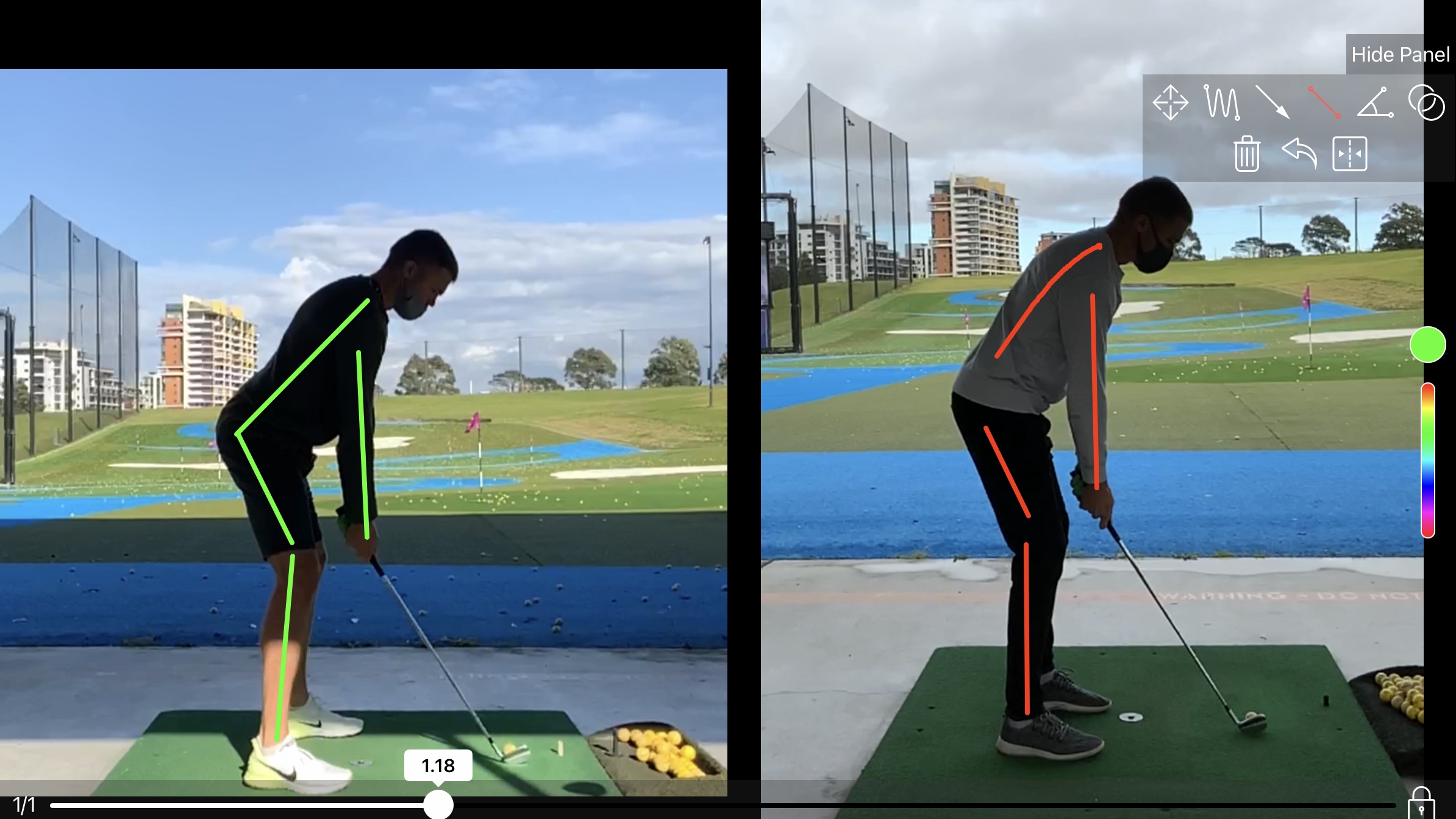 Online swing coaching